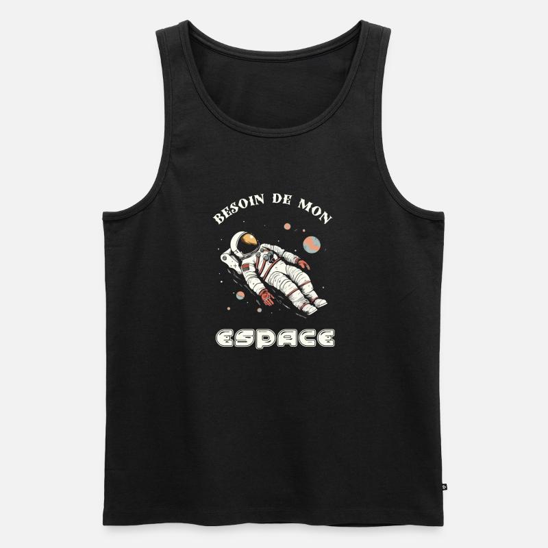 Besoin de mon espace - Débardeur bio Premium Homme - noir