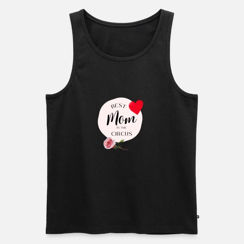 Beste Mutter im Zirkus - Männer Premium Bio Tank Top - Schwarz