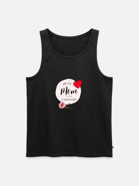 Beste Mutter des Landes - Männer Premium Bio Tank Top - Schwarz