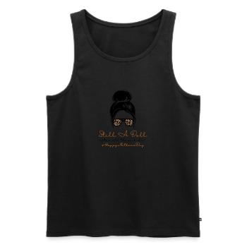 Still A Doll #HappyMothersDay (21) - Débardeur bio Premium Homme - noir - Devant - AI Model Male 178 light (178cm)