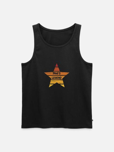 1960 - Men's Premium Organic Tank Top - black