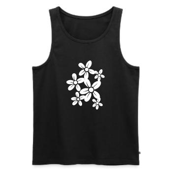 Flower Flower Plant - Men's Premium Organic Tank Top - black - Front - AI Model Male 178 light (178cm)
