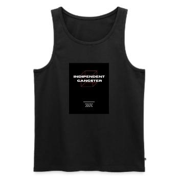Indipendent Gangster Design - Männer Premium Bio Tank Top - Schwarz - Vorne - AI Model Male 178 light (178cm)