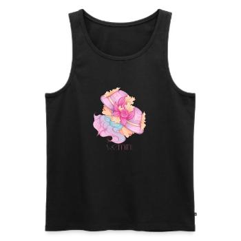Zwillinge - Männer Premium Bio Tank Top - Schwarz - Vorne - AI Model Male 178 light (178cm)