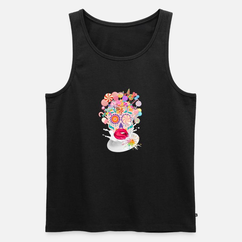 Sugar Addict - Männer Premium Bio Tank Top - Schwarz