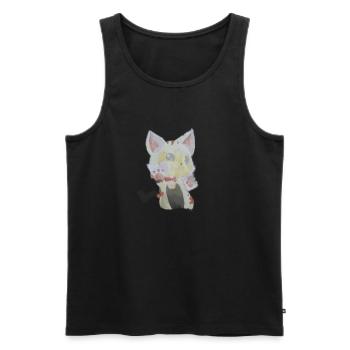 Kitten - Men's Premium Organic Tank Top - black - Front - AI Model Male 178 light (178cm)