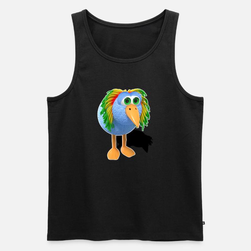Reggae Bird Bob - Männer Premium Bio Tank Top - Schwarz