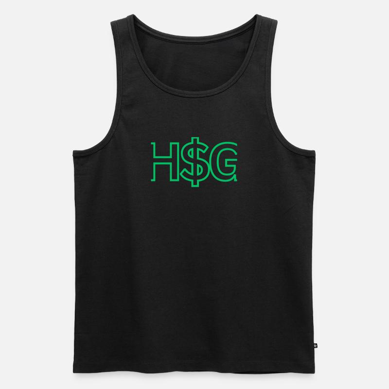 HSG2 - H$G - Männer Premium Bio Tank Top - Schwarz