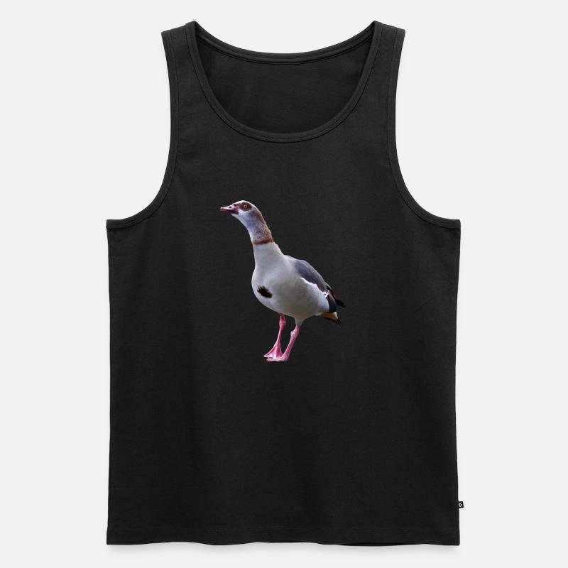 Gans Nilgans Gänse - Männer Premium Bio Tank Top - Schwarz