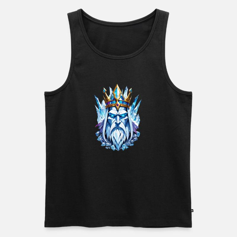 Ice King - Männer Premium Bio Tank Top - Schwarz