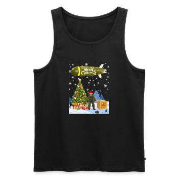 EOD Weihnachten - Männer Premium Bio Tank Top - Schwarz - Vorne - Michal (187cm)