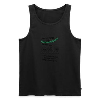 extrem weihnachtsbaum - Männer Premium Bio Tank Top - Schwarz - Vorne - AI Model Male 178 light (178cm)