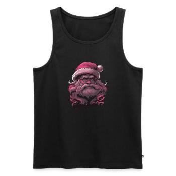 Merry Pinkmas Pink Christmas Xmas merry christmas - Men's Premium Organic Tank Top - black - Front - Michal (187cm)