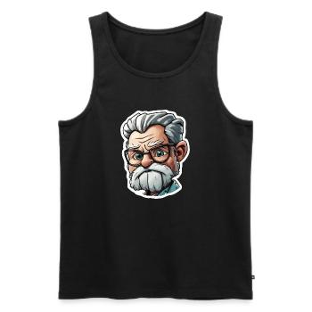 Doctor / medical professional / doctor / profession / specialist - Men's Premium Organic Tank Top - black - Front - Michal (187cm)