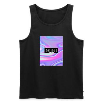 Zölibat Typdesign - Männer Premium Bio Tank Top - Schwarz - Vorne - Michal (187cm)