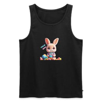Feelin Cute - Männer Premium Bio Tank Top - Schwarz - Vorne - Michal (187cm)