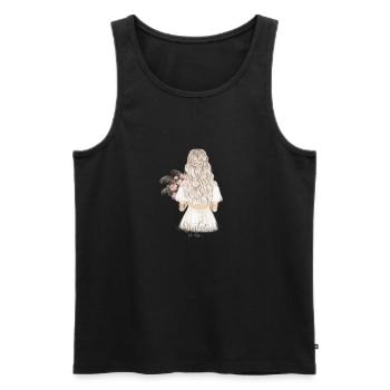 Bride to be - Men's Premium Organic Tank Top - black - Front - AI Model Male 178 light (178cm)