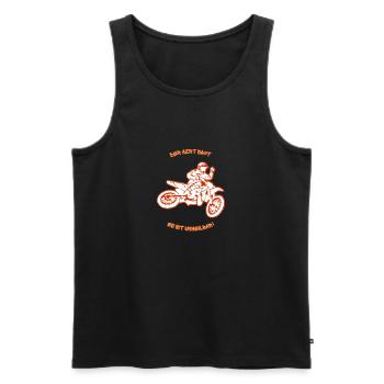 Motorradfahrer unheilbare Krankheit Hobby Arzt - Männer Premium Bio Tank Top - Schwarz - Vorne - Michal (187cm)