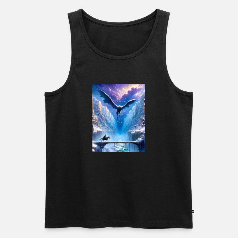 FrostWing - Männer Premium Bio Tank Top - Schwarz