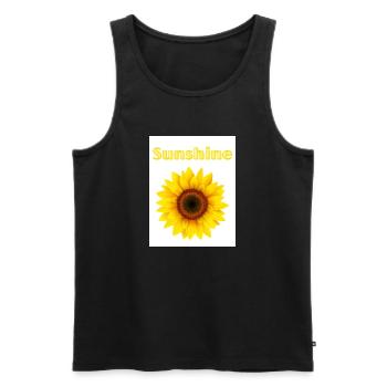 Sunchine - Männer Premium Bio Tank Top - Schwarz - Vorne - AI Model Male 178 light (178cm)