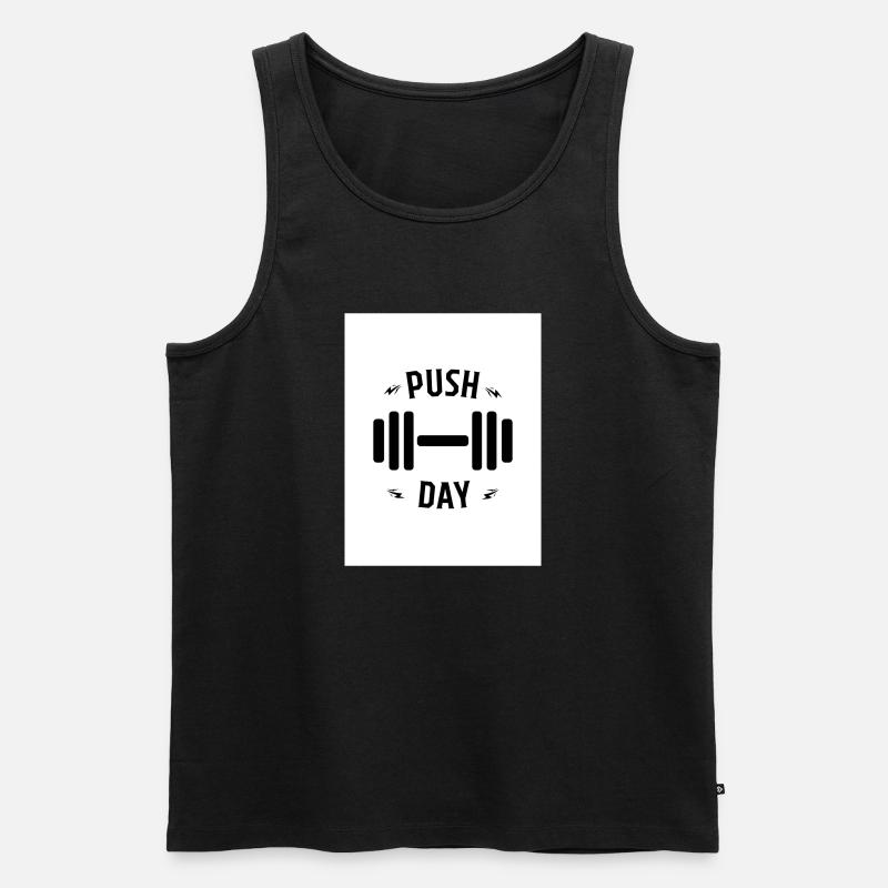 Push Day - Männer Premium Bio Tank Top - Schwarz