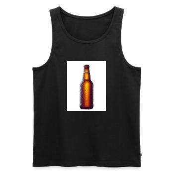 Beer Time - Men's Premium Organic Tank Top - black - Front - AI Model Male 178 light (178cm)
