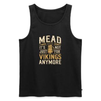 Passion for mead – A timeless pleasure - Men's Premium Organic Tank Top - black - Front - AI Model Male 178 light (178cm)