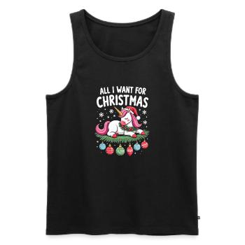 Weihnachts Chemise de Noël Weihnachten - Débardeur bio Premium Homme - noir - Devant - Michal (187cm)
