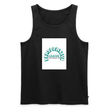 Alles eine Frage der Perspektive - Männer Premium Bio Tank Top - Schwarz - Vorne - Michal (187cm)