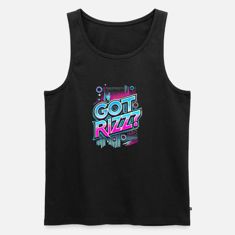 Got Rizz - Männer Premium Bio Tank Top - Schwarz