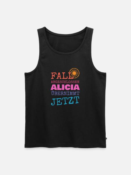 Alicia as a given name - Men's Premium Organic Tank Top - black