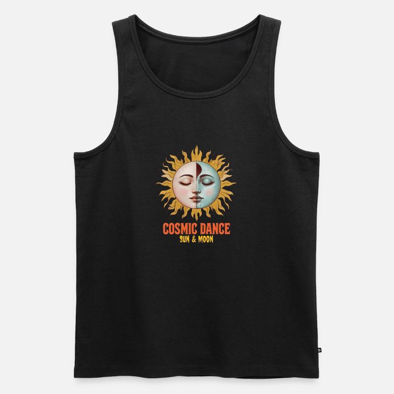 Cosmic Dance Spirituality Gift - Men's Premium Organic Tank Top - black
