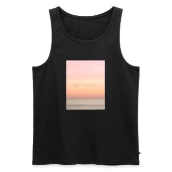 Love wins - Männer Premium Bio Tank Top - Schwarz - Vorne - AI Model Male 178 light (178cm)
