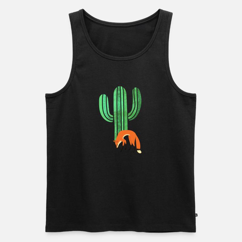 Fuchs - Männer Premium Bio Tank Top - Schwarz