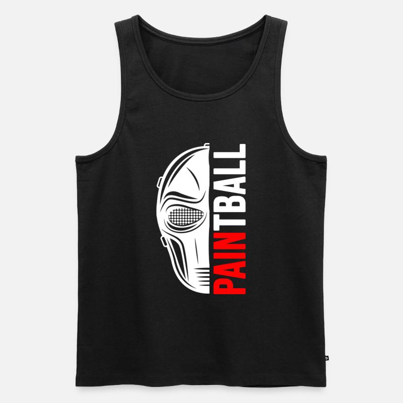paintball gotcha-game painter - Männer Premium Bio Tank Top - Schwarz