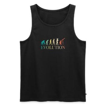 Étoiles spatiales du télescope astronomique Evolution - Débardeur bio Premium Homme - noir - Devant - Michal (187cm)