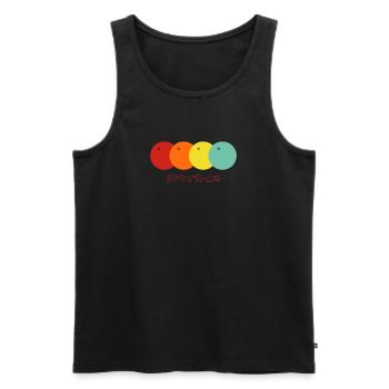 Colorful Strike Sport Bowling - Männer Premium Bio Tank Top - Schwarz - Vorne - Michal (187cm)