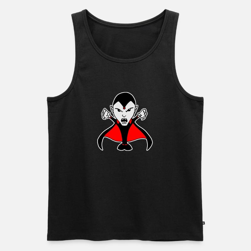 Vampir - Männer Premium Bio Tank Top - Schwarz