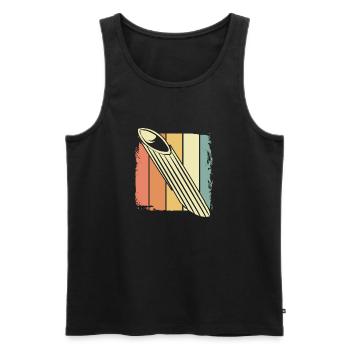 noodle - Men's Premium Organic Tank Top - black - Front - AI Model Male 178 light (178cm)