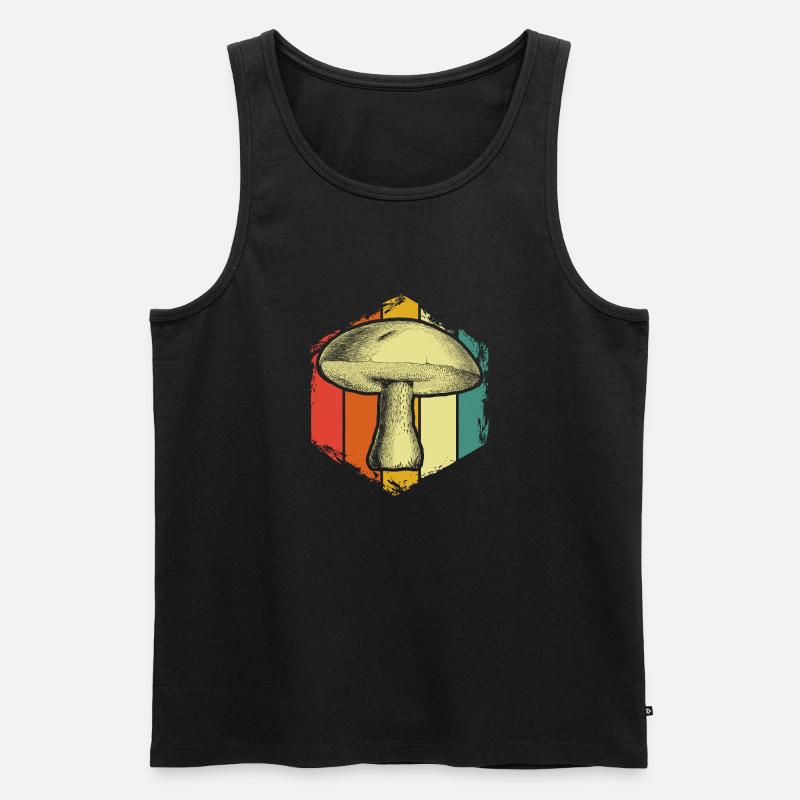 Pilze - Männer Premium Bio Tank Top - Schwarz