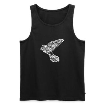 Falcon - Men's Premium Organic Tank Top - black - Front - AI Model Male 178 light (178cm)