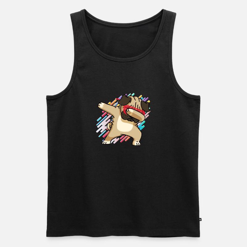 hund - Männer Premium Bio Tank Top - Schwarz