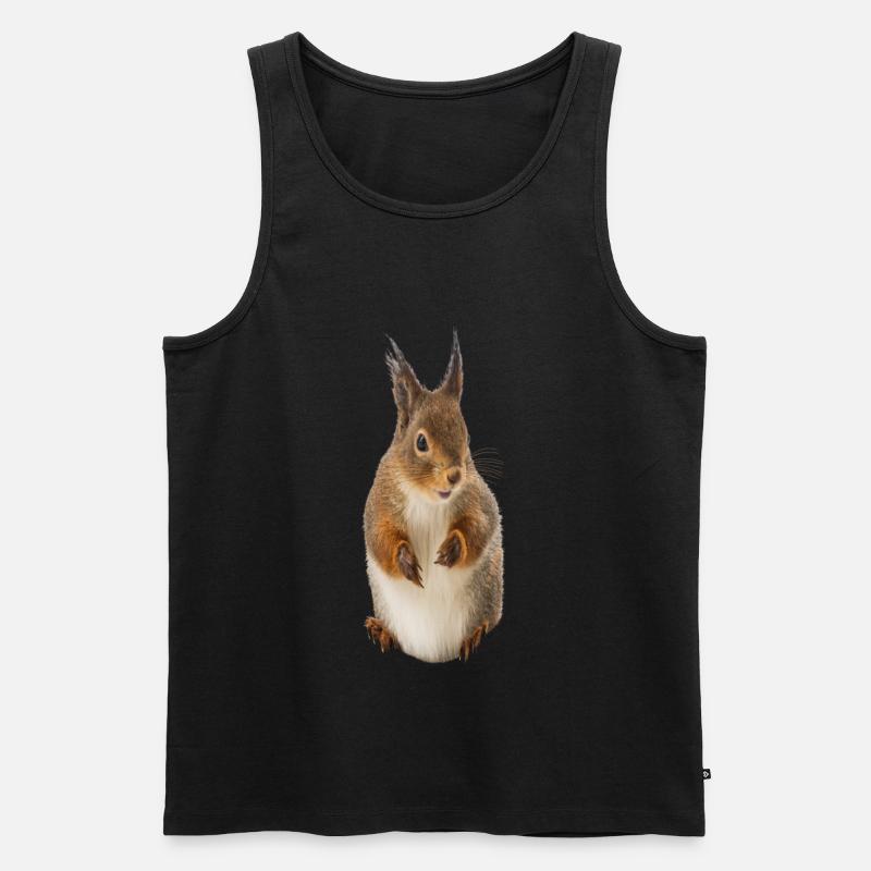 Eichhörnchen - Männer Premium Bio Tank Top - Schwarz