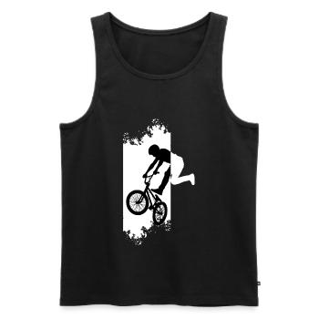 BMX - Men's Premium Organic Tank Top - black - Front - AI Model Male 178 light (178cm)