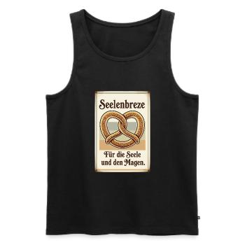 Soul Pretzel - Men's Premium Organic Tank Top - black - Front - Michal (187cm)