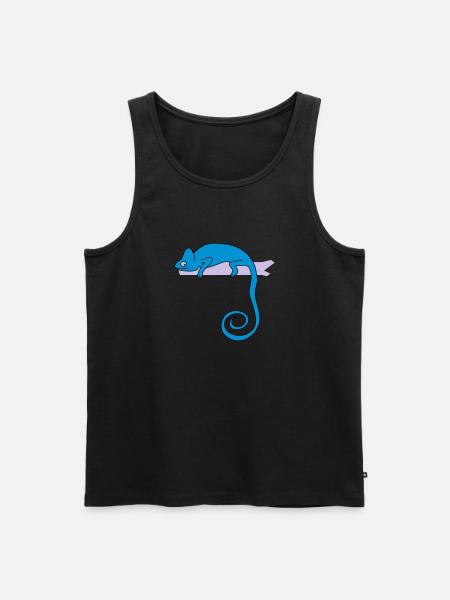 chameleon b - Men's Premium Organic Tank Top - black