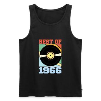 Best of 1966 - Männer Premium Bio Tank Top - Schwarz - Vorne - AI Model Male 178 light (178cm)