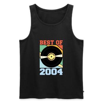Best of 2004 - Männer Premium Bio Tank Top - Schwarz - Vorne - Michal (187cm)
