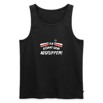 Flipper Spruch - Männer Premium Bio Tank Top - Schwarz - Vorne - Michal (187cm)