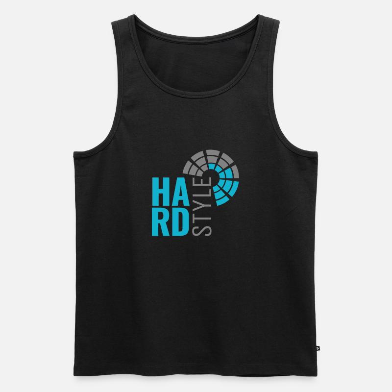 Hardstyle Equalizer - Männer Premium Bio Tank Top - Schwarz